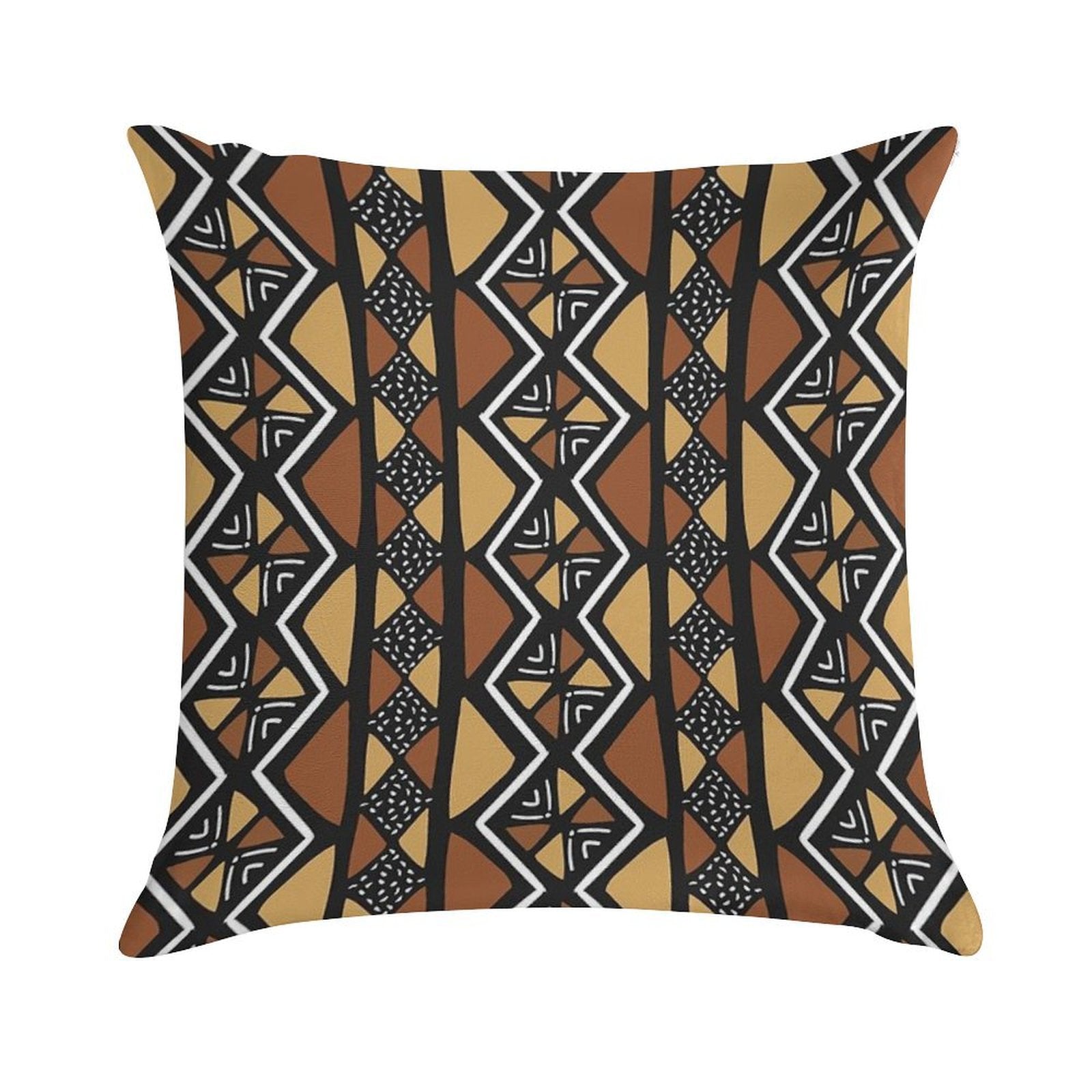 African Mud Cloth Mali Soft Bedroom Essential Throw Pillow