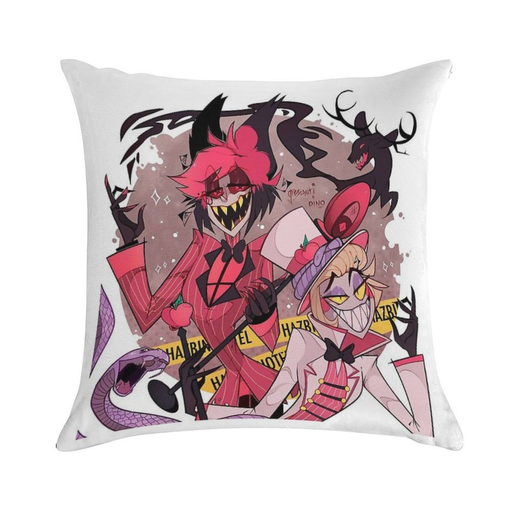 Alastor And Lucifer Soft Skin-Friendly Throw Pillow