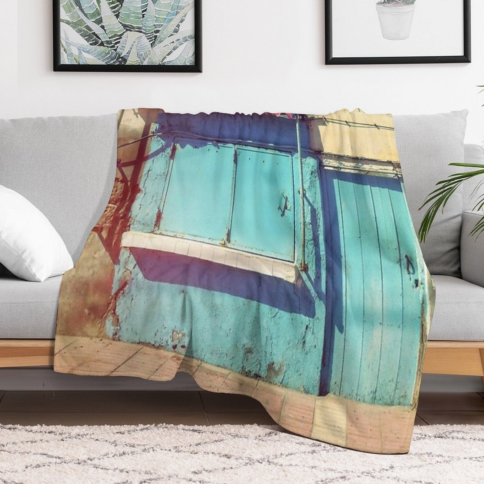 Sunday in Morocco Easy Care Throw Blanket