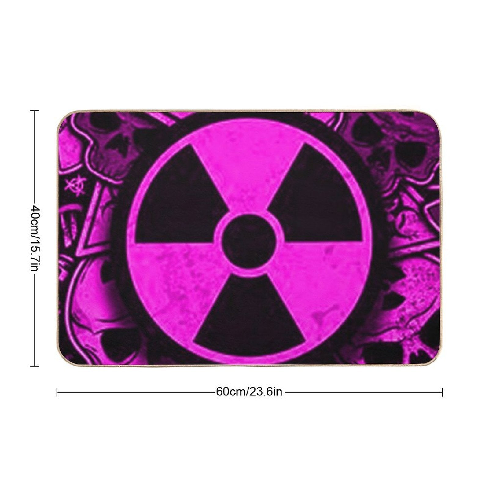 Vintage Coolio Nuclear Neon Pink  High-Traffic Bath Mat
