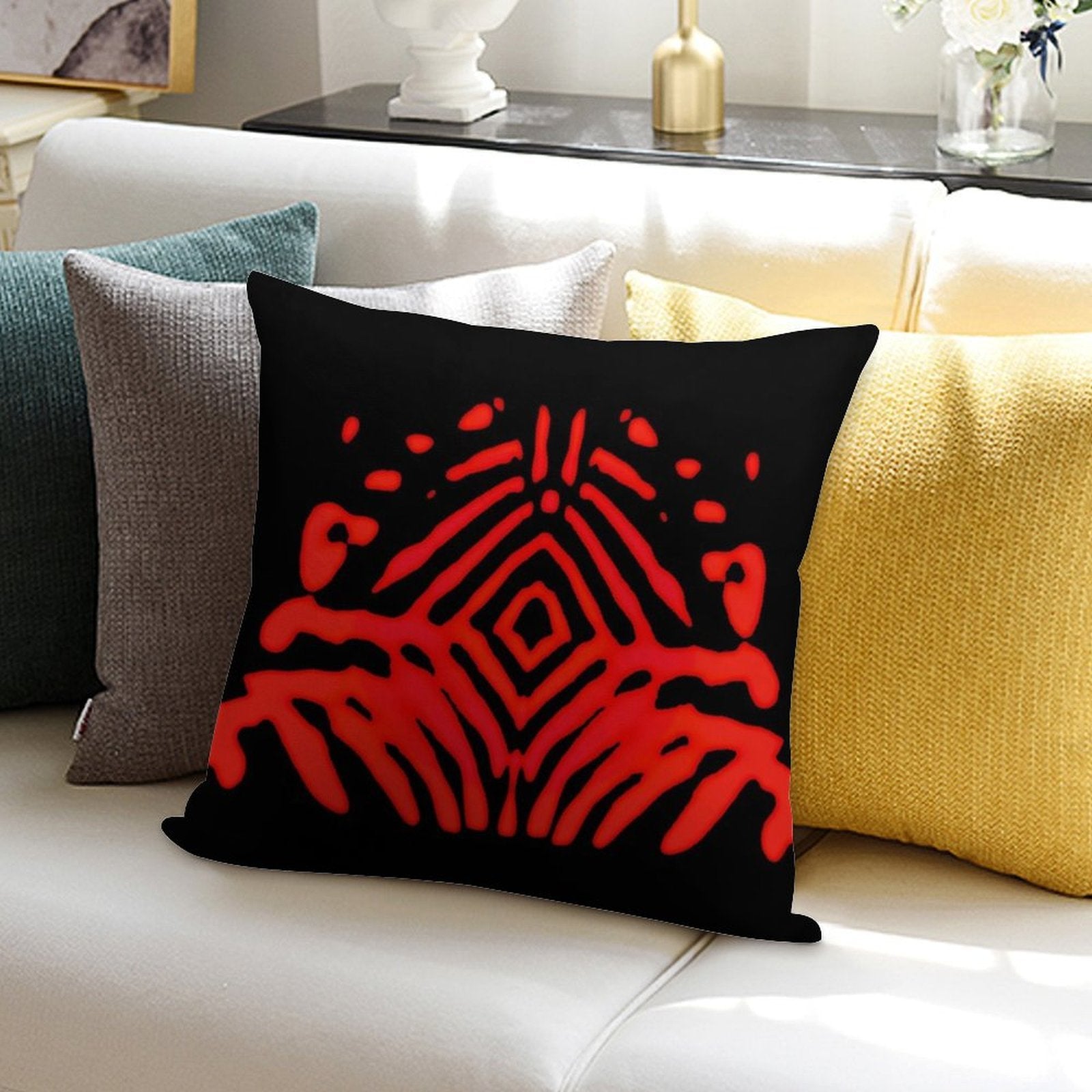 RUBY DIAMOND Soft Luxury Feel Throw Pillow