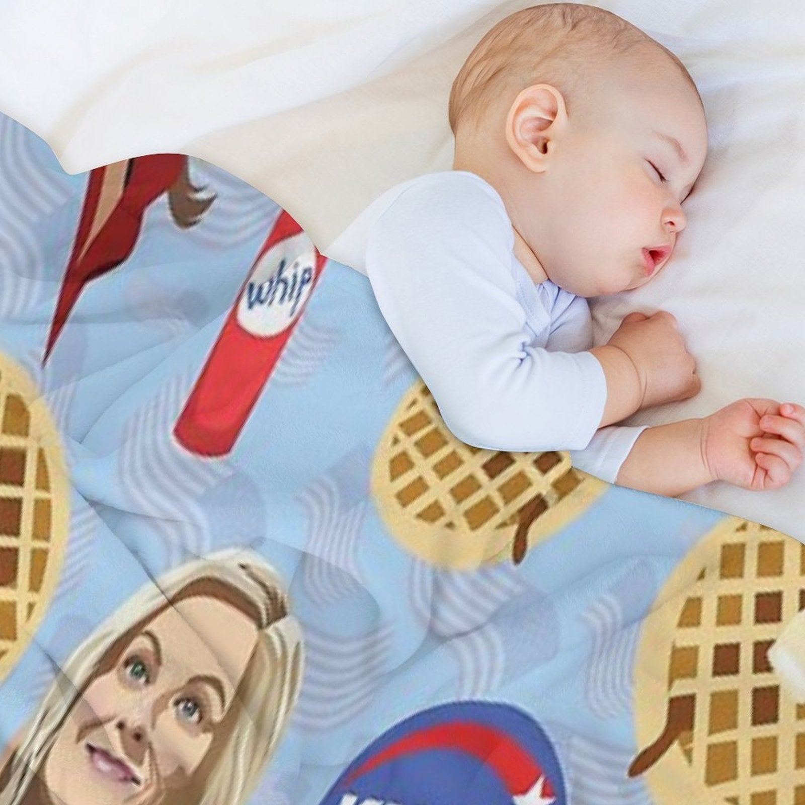 What's Important Friends, Waffles, And Work Travel-friendly Throw Blanket