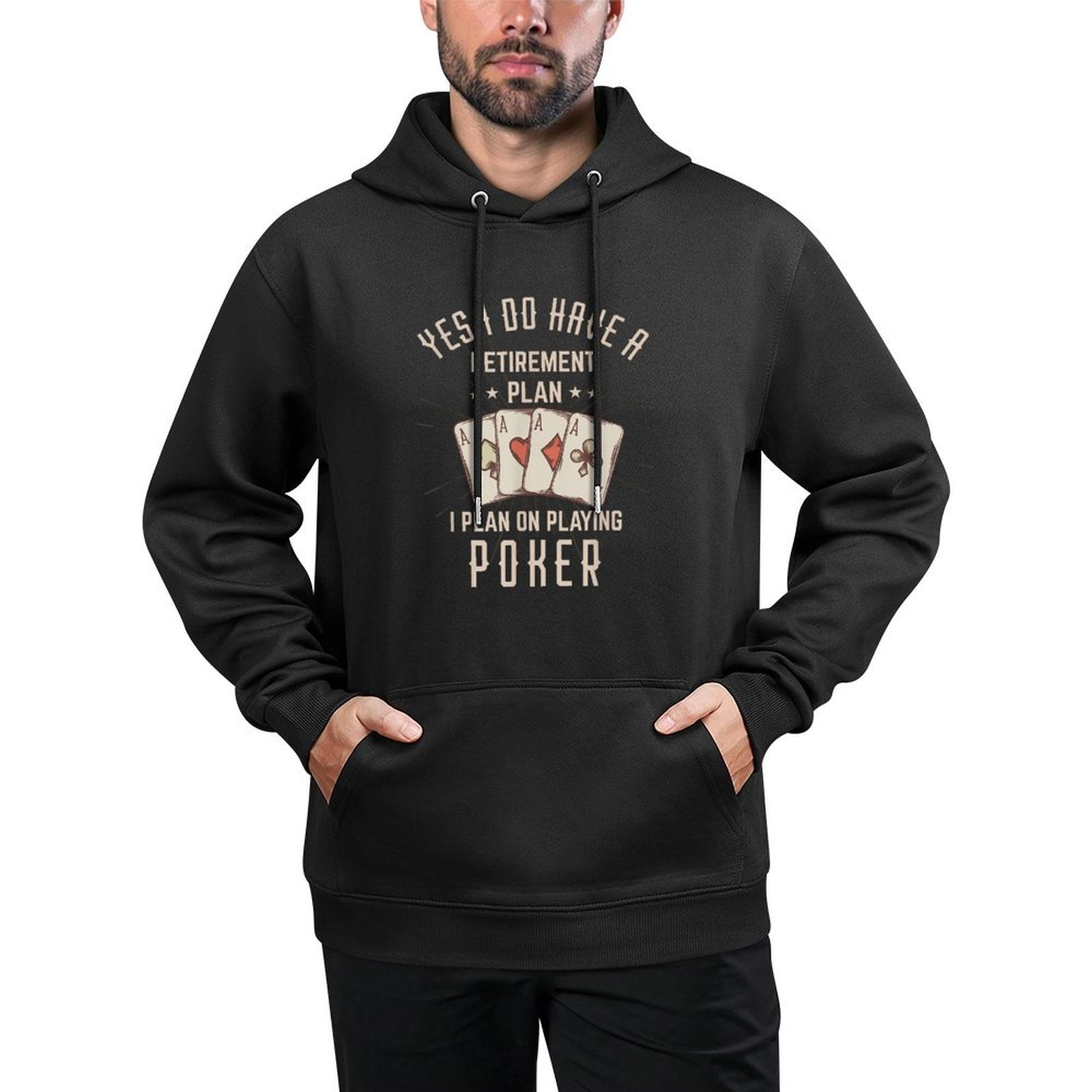 Funny Retirement Poker Gift For Retired Poker Player Adjustable Hood Hoodie
