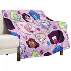 Crystal Gem Friends Premium Throw Blanket
