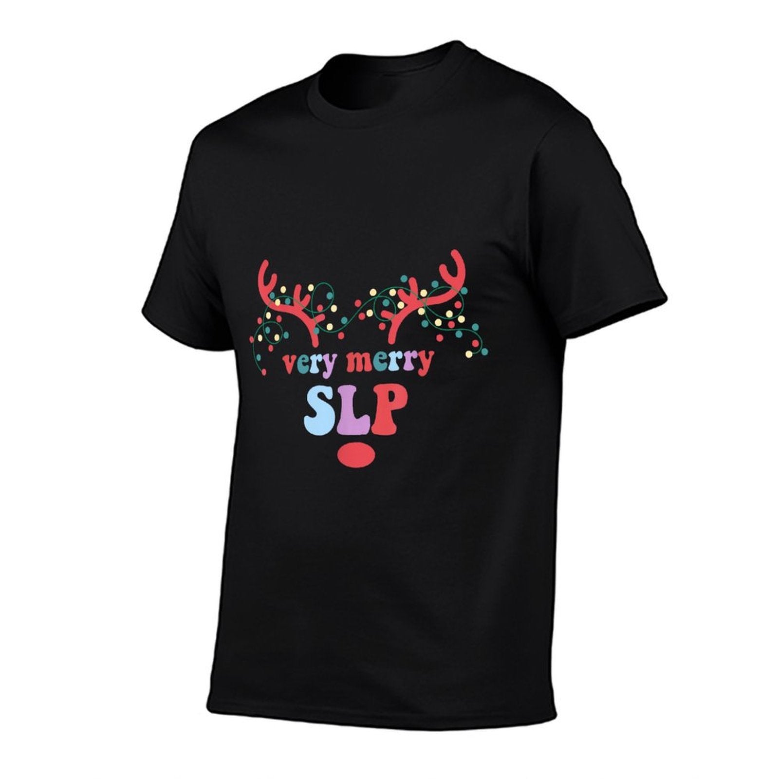 Very Merry SLP Reindeer Christmas Speech Therapist Xmas  Vintage-inspired T-Shirt
