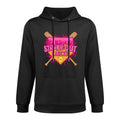 Strike Out Breast Cancer Warrior Softball Drip Home Plate All-Day Comfort Hoodie