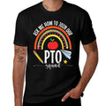 PTO Crew Parent Teacher Organization Parent School Volunteer Men Women Kids  Oversized Silhouette T-Shirt