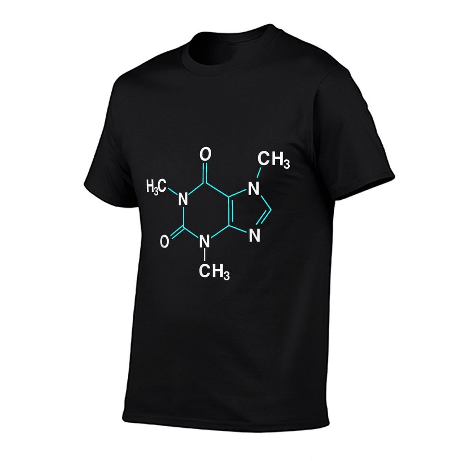 Caffeine Molecule - Funny Coffee Chemistry  Slim-fit Cut T-Shirt