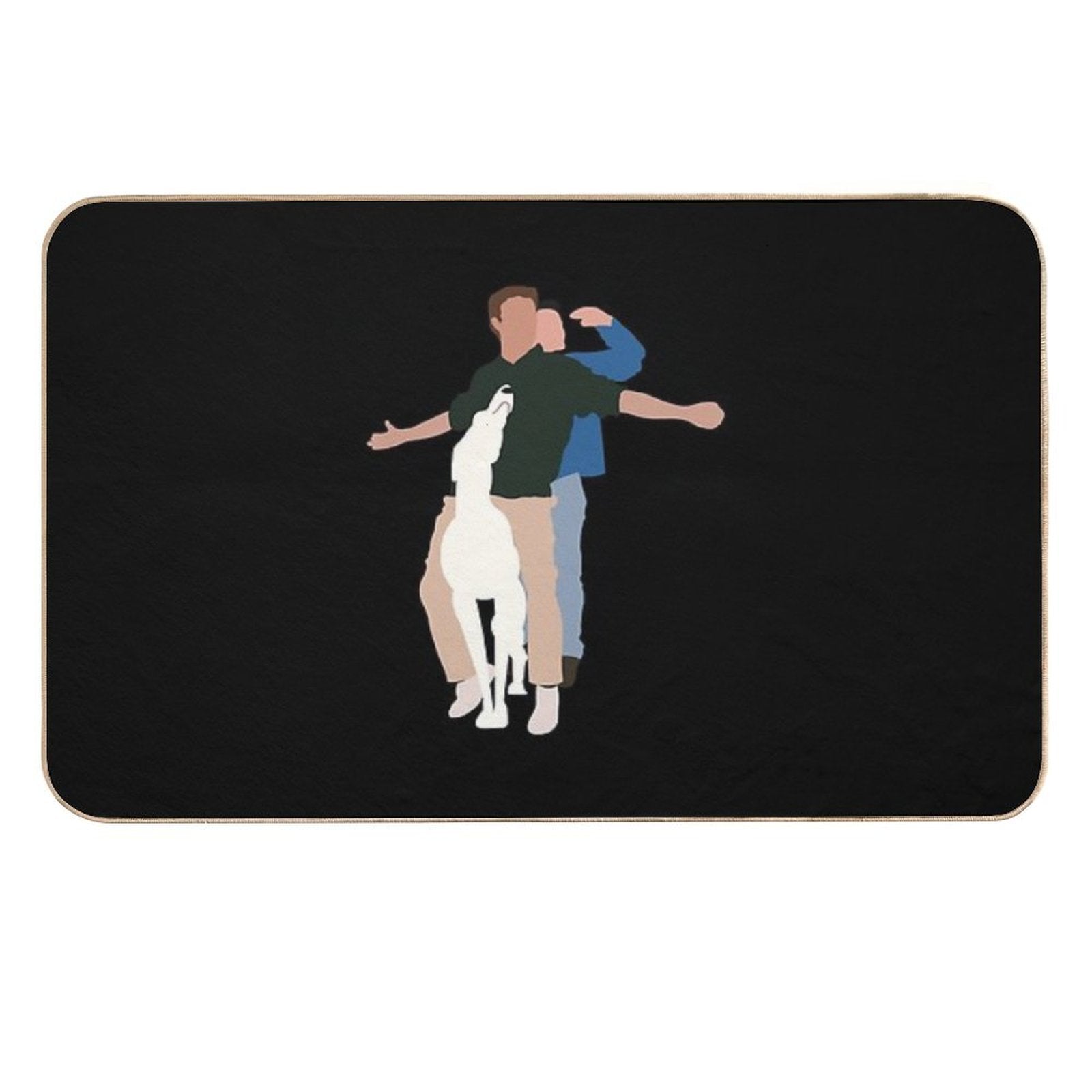 Playing Joey Handsome Chandler Men Women  Rapid-Drying Bath Mat