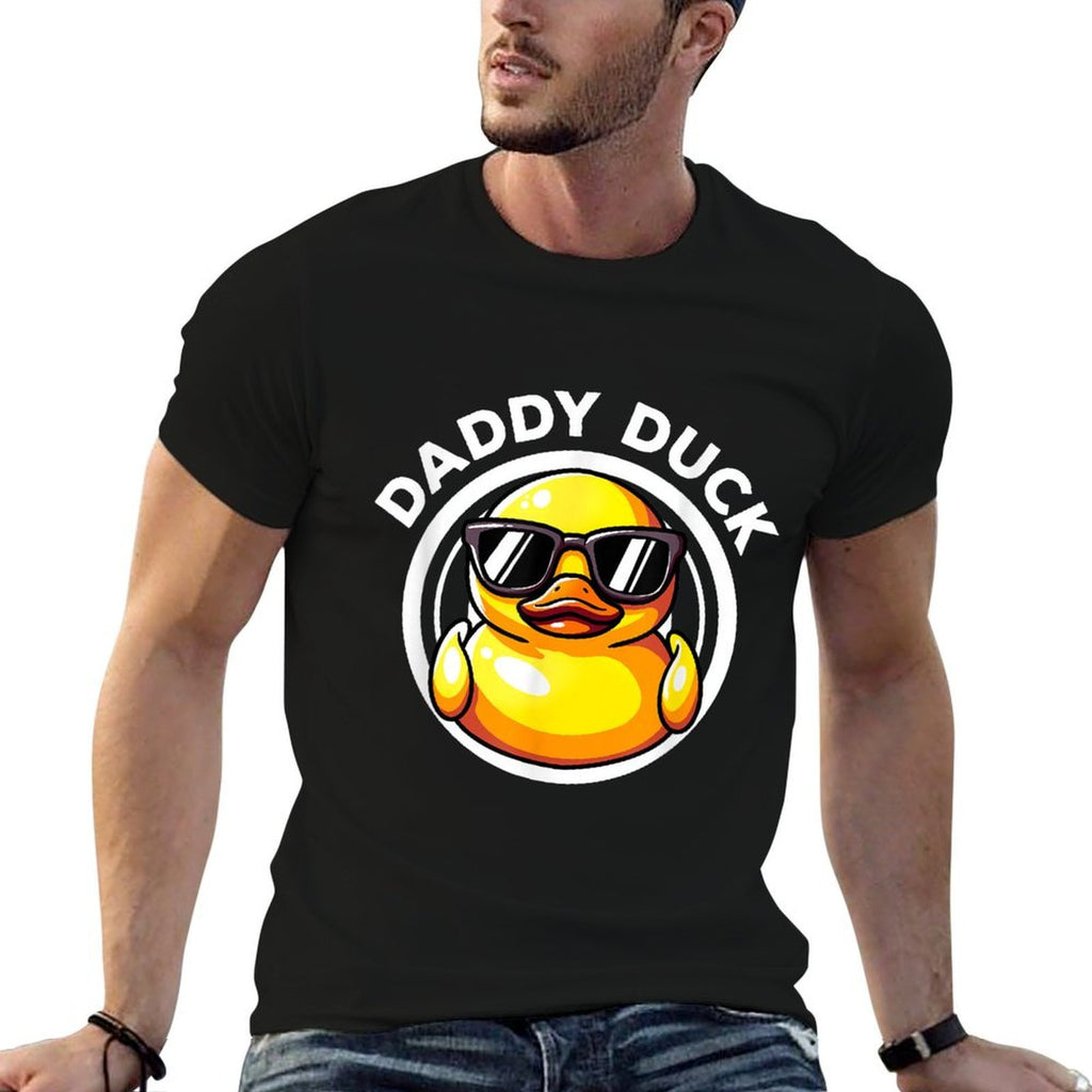 Daddy Duck Dad I Love Ducks Family Lover Funny Rubber Duck  Soft T-Shirt