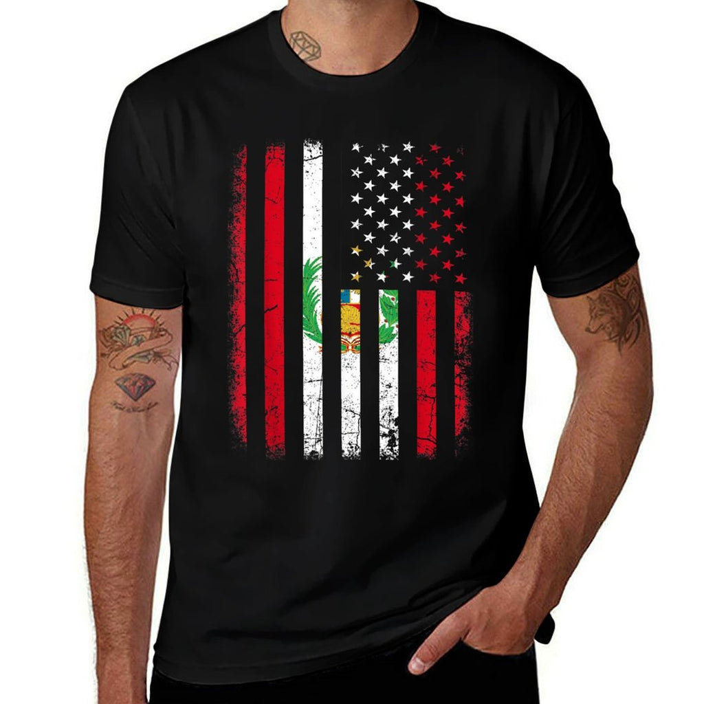 Peruvian American Peruvian Roots Peru America Comfortable T-Shirt