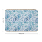 BLUE OCEAN WAVE COLLECTION  Non-Slip Bath Mat