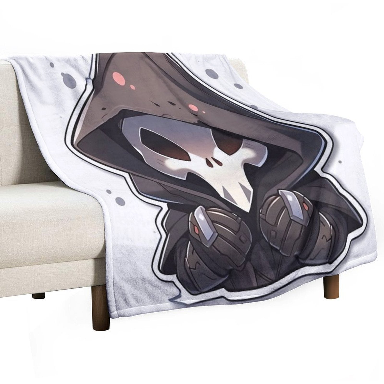 Cute Reaper Durable Throw Blanket
