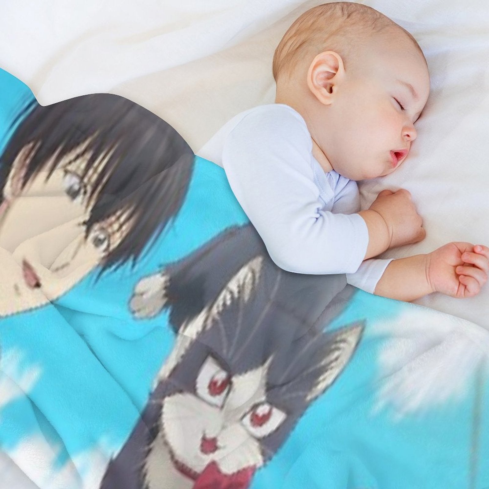 My Roommate Is A Cat Quick-dry Throw Blanket