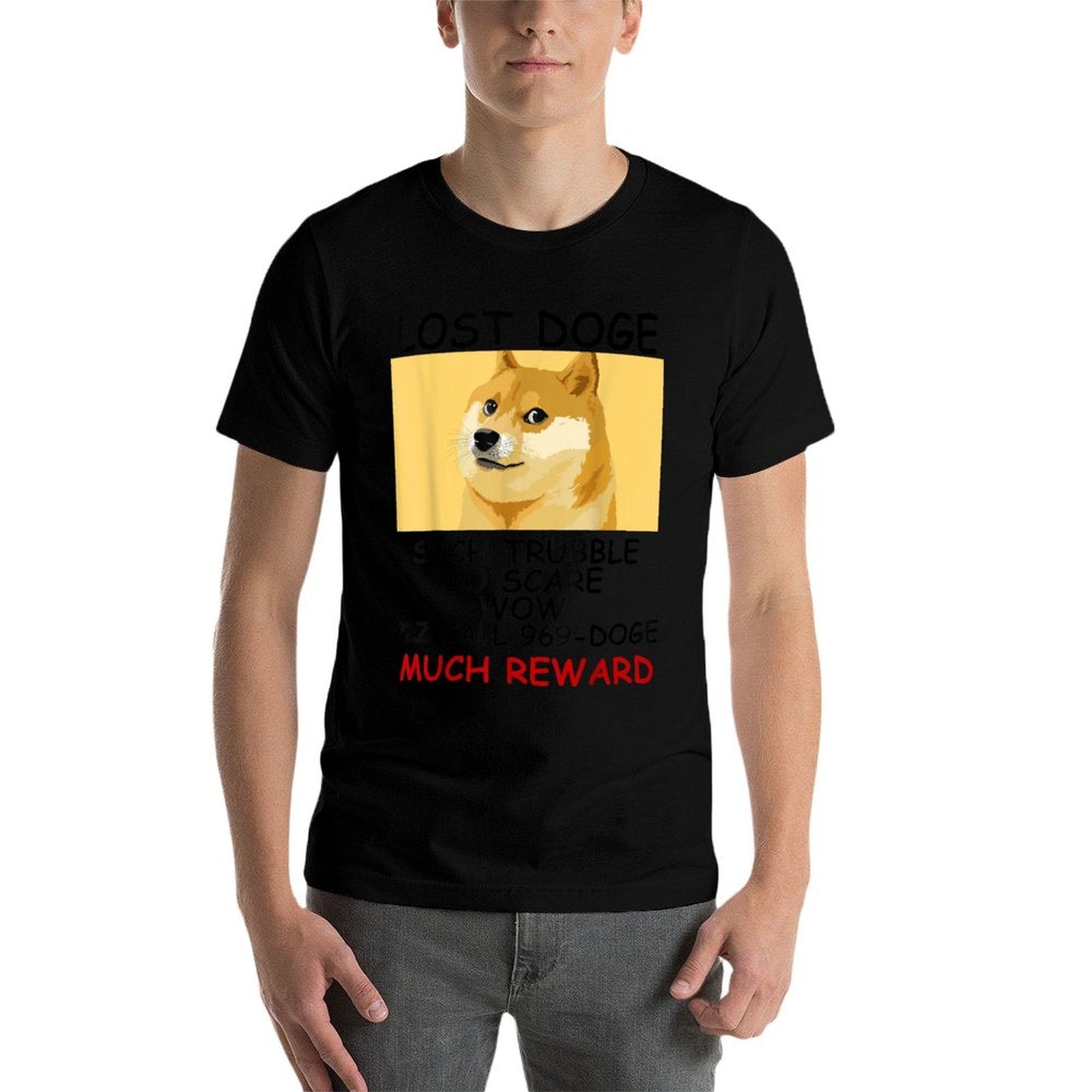 Very Lost Doge Funny Doge Meme  High-quality Stitching T-Shirt
