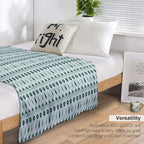 Beautiful Country Style Ornate Traditional Symmetrical Pattern Lightweight Throw Blanket