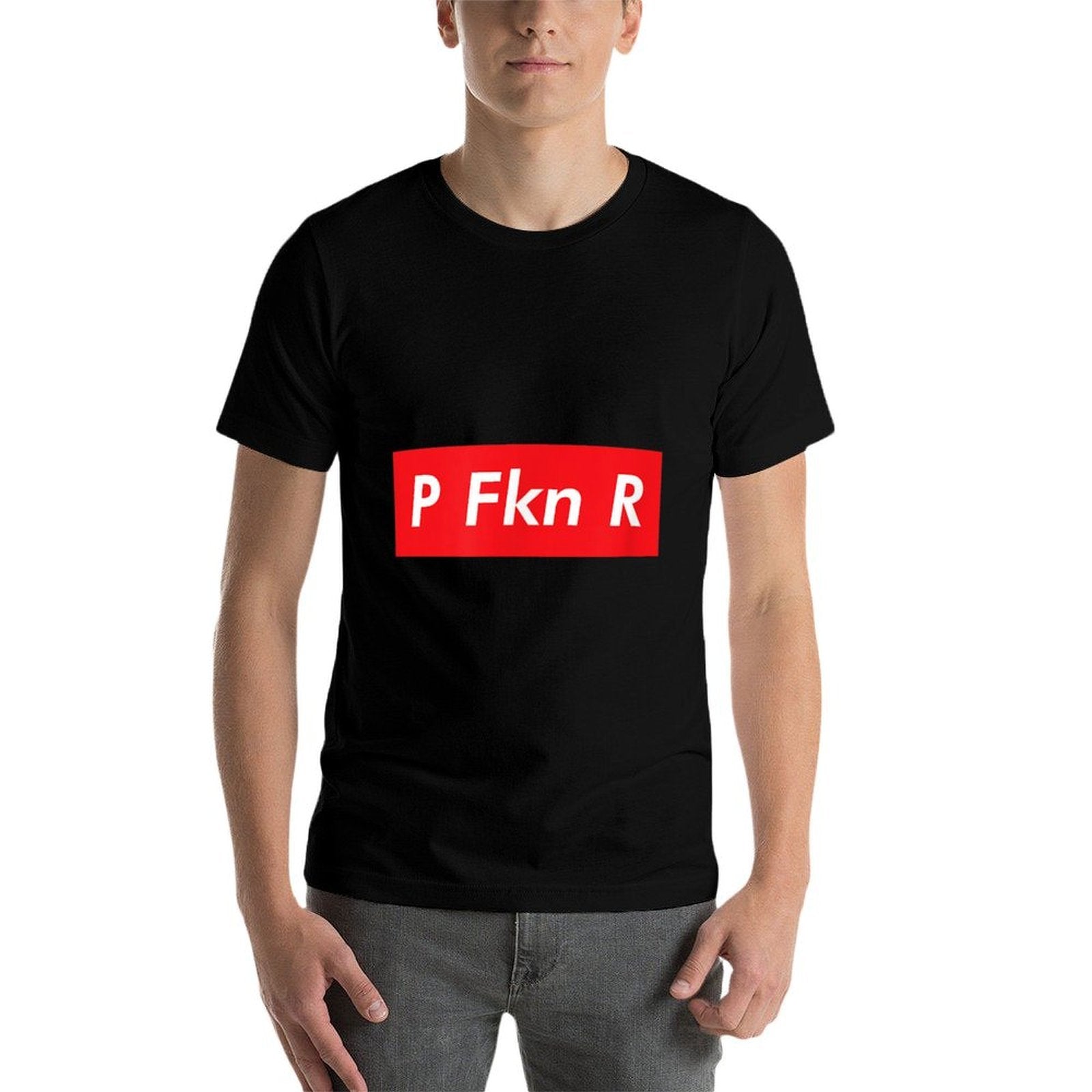 P FKN R Puerto Rico Fan Funny Meme Urban Slang Spanish Music  Rolled Sleeves T-Shirt