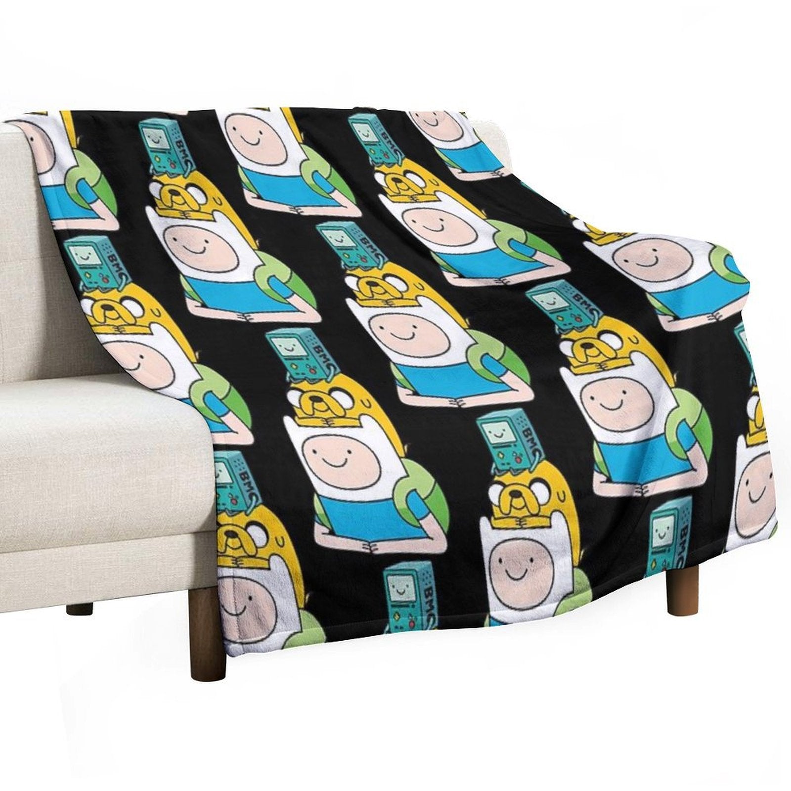 Finn Jake BMO All-season Throw Blanket