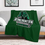 Binghamton University Bearcats Glitter Logo Shrink-resistant Throw Blanket