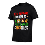 Christmas Tech Support Here to Delete Cookies Xmas Men Women  Tagless Design T-Shirt
