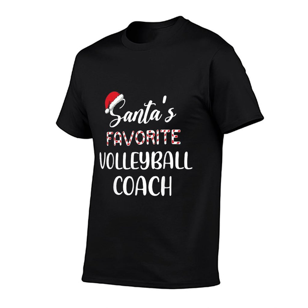 Santas Favorite Volleyball Coach Pajama Christmas Funny  Breathable T-Shirt