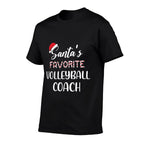 Santas Favorite Volleyball Coach Pajama Christmas Funny  Breathable T-Shirt