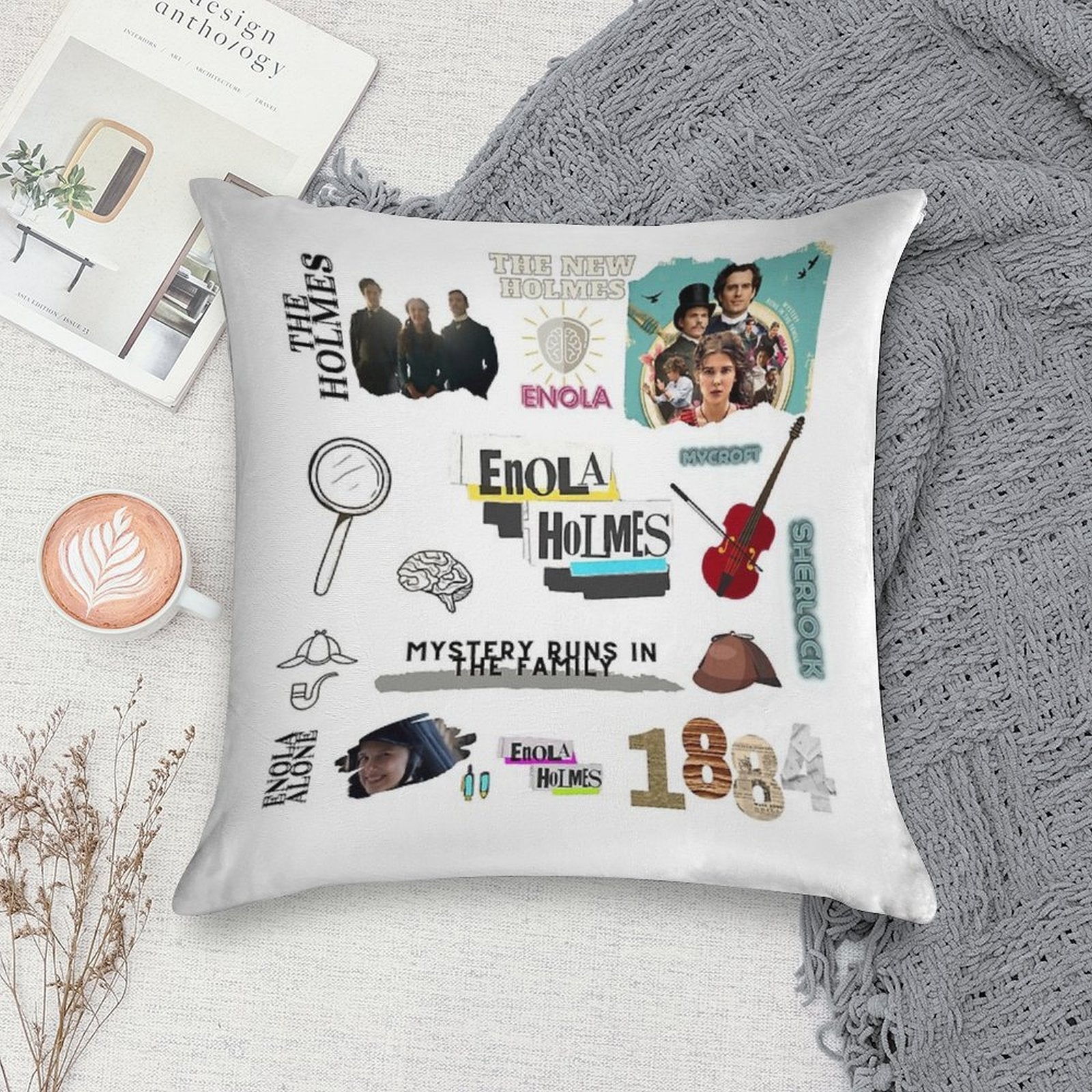 Enola Holmes Soft Style Accent Throw Pillow
