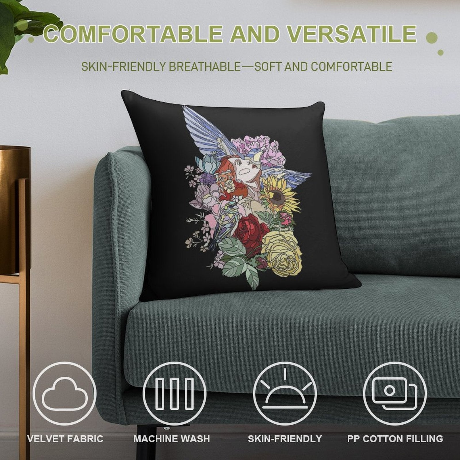 I Will Be. Soft Gift Ready Throw Pillow