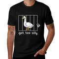 Got Too Silly Goose In Jail Humor Duck Animal Silly Mode  Affordable Price T-Shirt