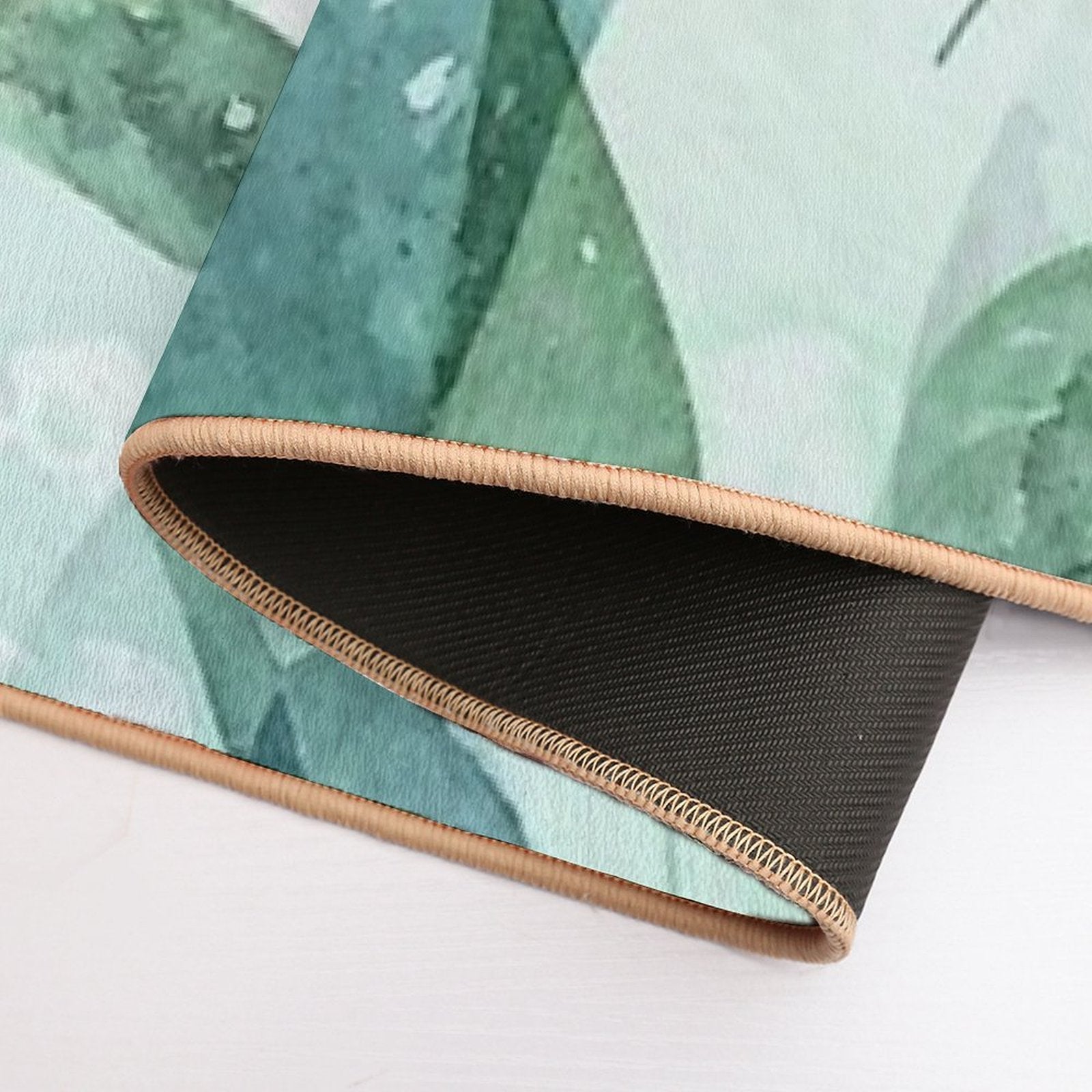 Watercolor Leaves  Pet-Safe Bath Mat