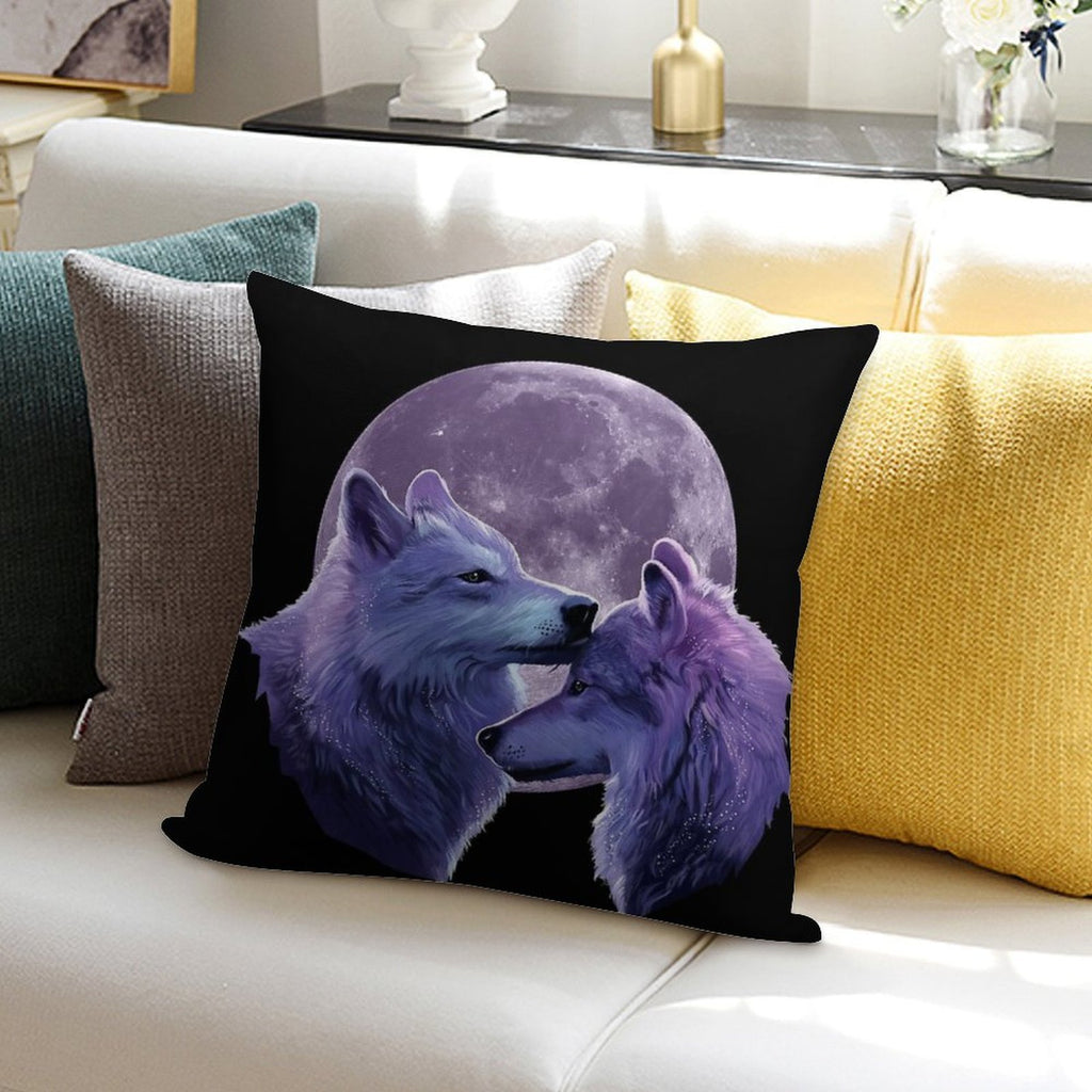 Wolf Lover Gifts Soft Home Decor Throw Pillow