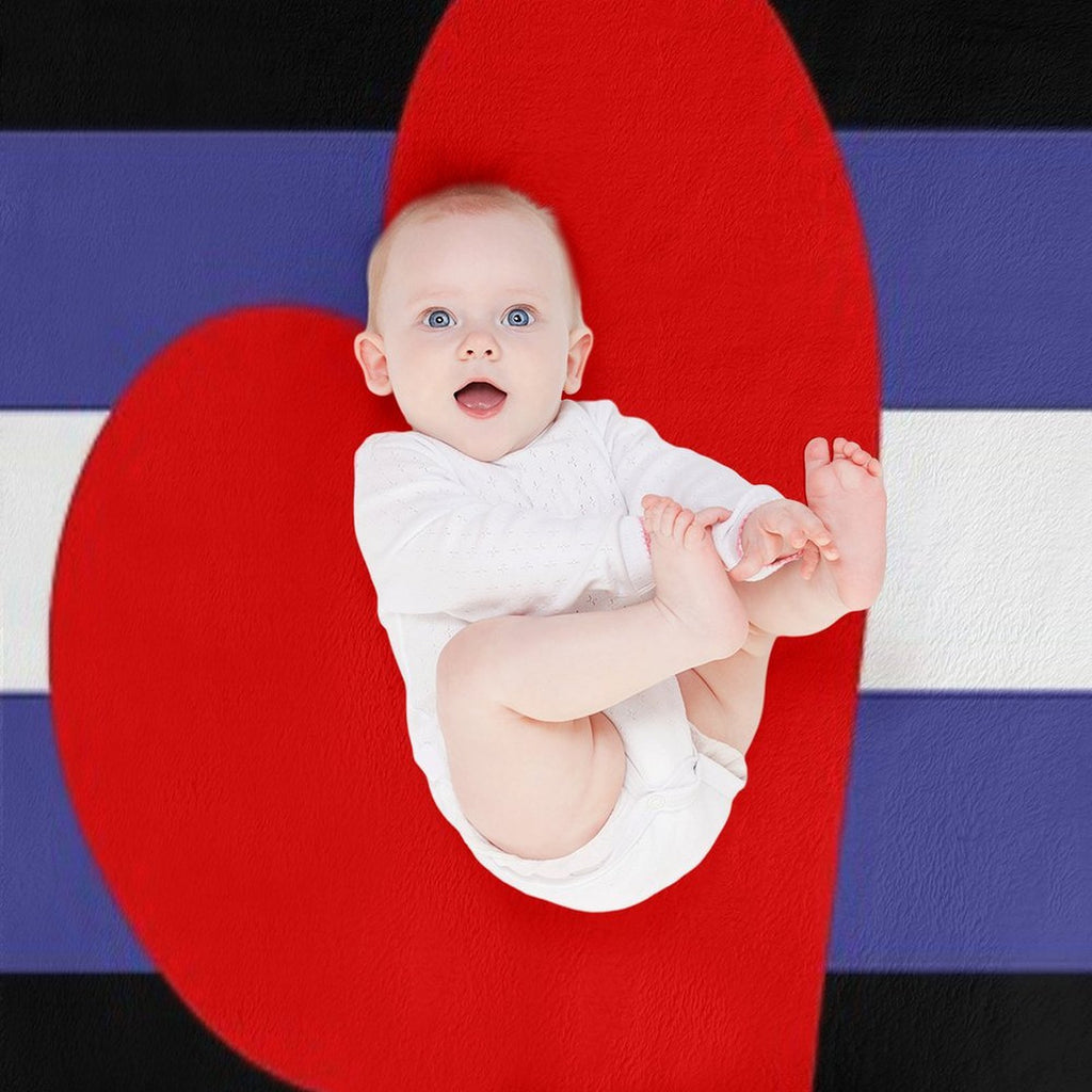 Leather Pride Flag Multi-functional Throw Blanket