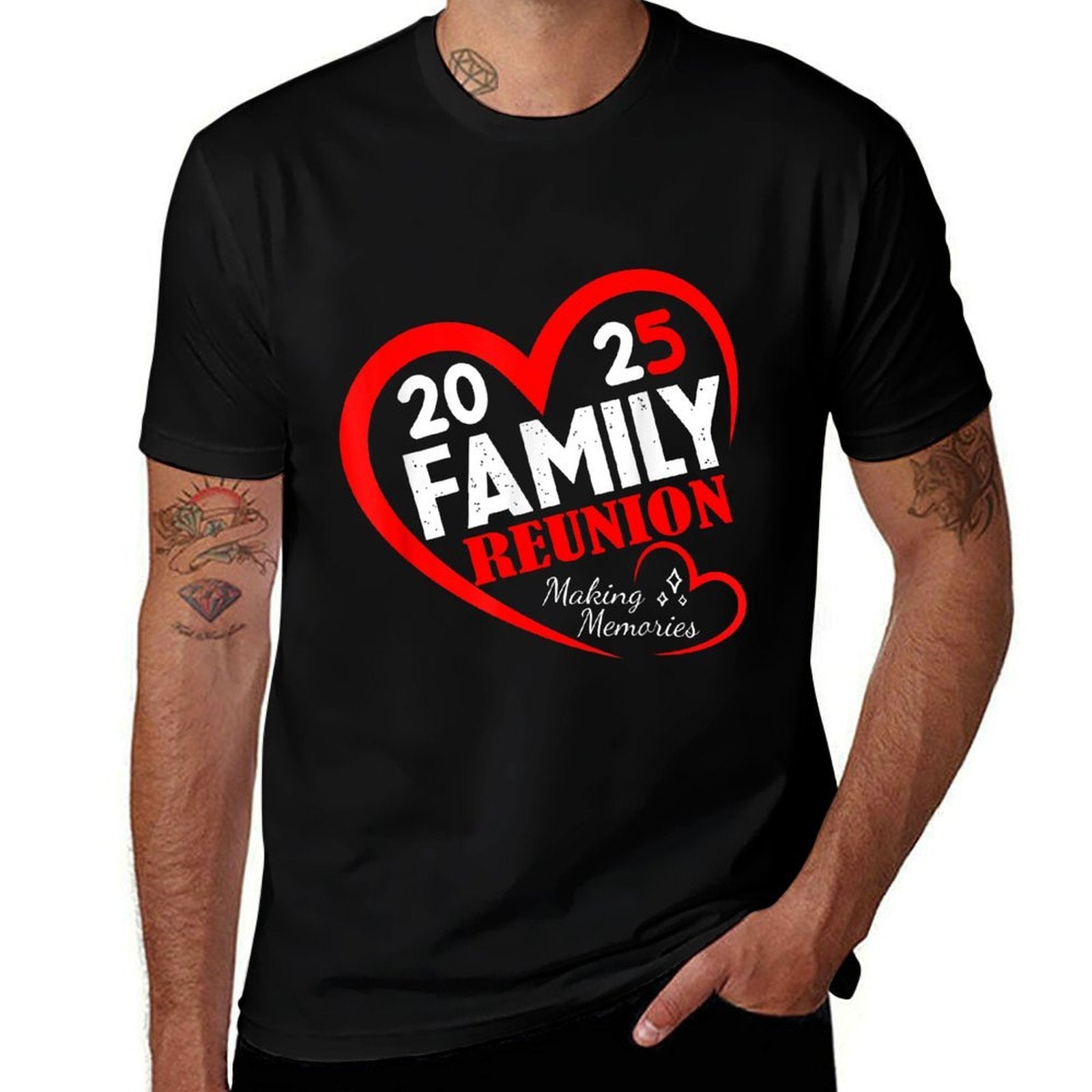 Family Reunion 2025 Funny Family Making Memories Matching  Vintage-inspired T-Shirt