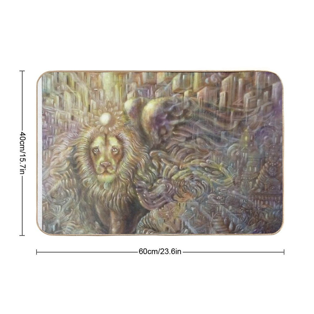 Moon in Leo  Rapid-Drying Bath Mat