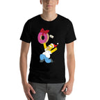 The Simpsons Holiday Homer Simpson Donut Christmas Present  Breathable T-Shirt