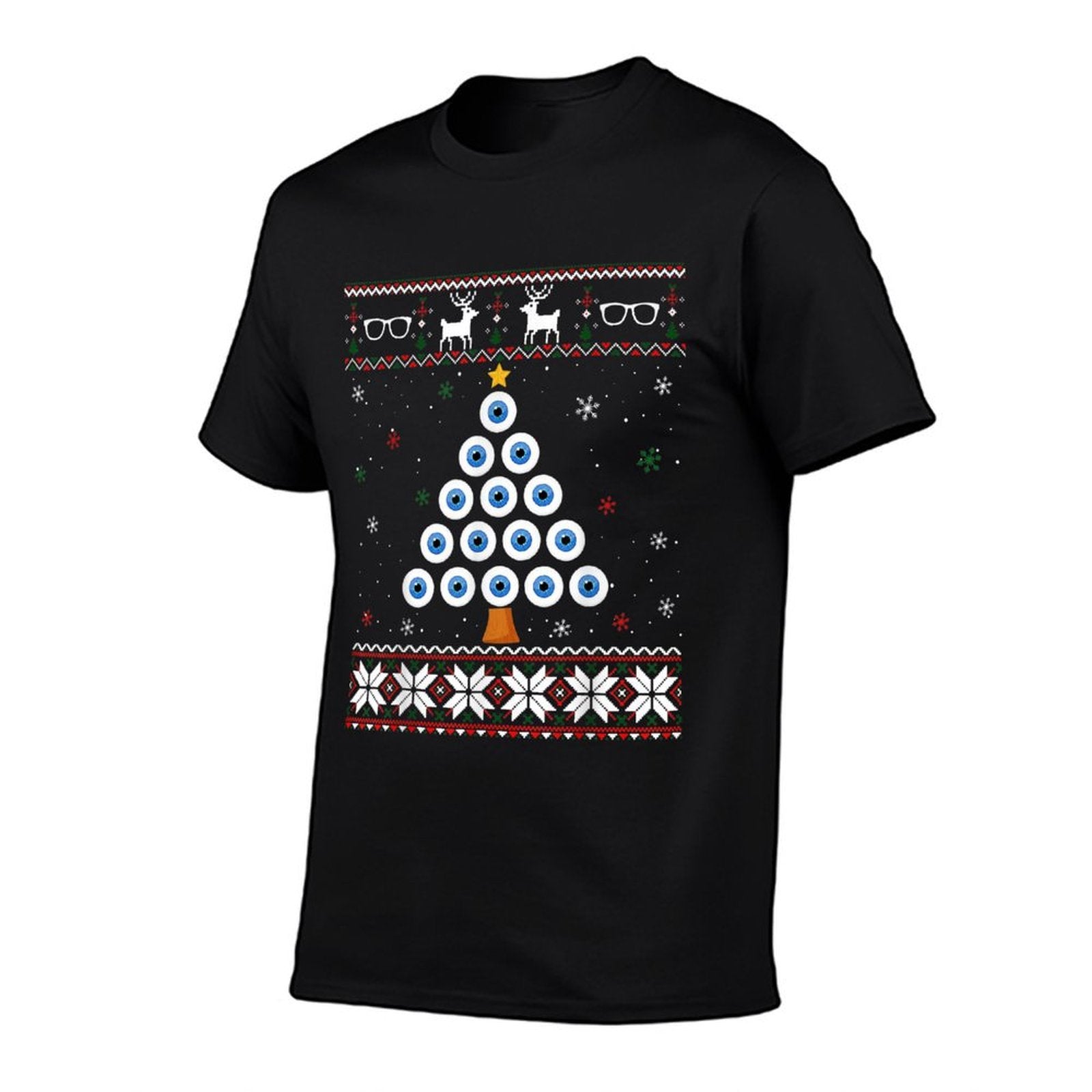 Eye Ball Christmas Tree Optometry Ugly Xmas Sweater  Durable T-Shirt