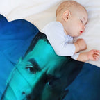 Real Hasta La Muerte Album Cover Anuel AA Sustainable Throw Blanket