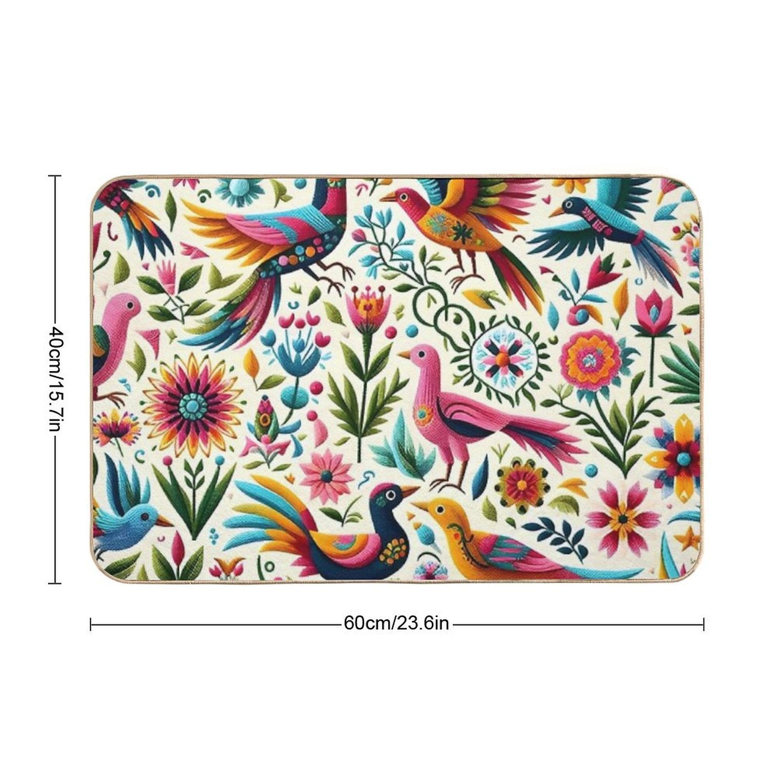 Tenango Otomi Mexico  Odorless Bath Mat