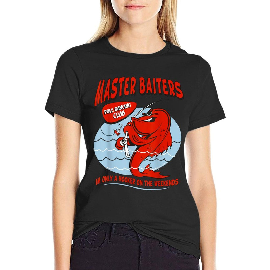 Master Baiters Fishing Pole Humor Funny Fisherman Comfortable T-Shirt