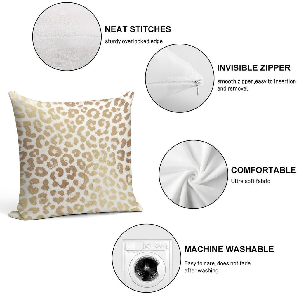 ReaL LeOpard - Greek Ancient Gold Soft Multiple Sizes Throw Pillow