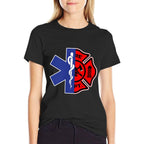 EMT Firefighter Firefighter Two Sided EMS Gift  Versatile T-Shirt