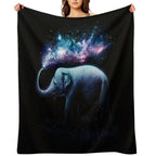 Elephant Splash Velvety-soft Throw Blanket
