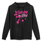 7th Birthday Girl Crown 7 Years Old Bday All-Day Comfort Hoodie
