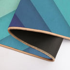 Retro Chevrons 002  Rapid-Drying Bath Mat