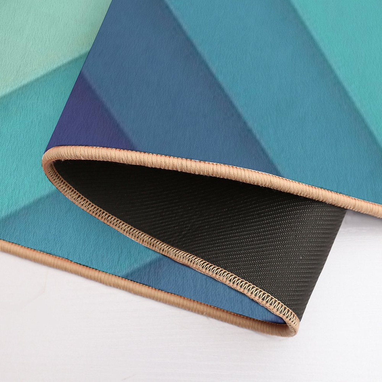 Retro Chevrons 002  Rapid-Drying Bath Mat