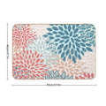 Floral Prints, Teal, Coral, Peach, Colourful Prints  Eco-Friendly Bath Mat