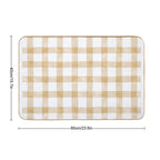 Checkered Pattern Design – Retro Aesthetic Print, Classic Grid Style, Trendy Minimalist Art for All Products  Rapid-Drying Bath Mat