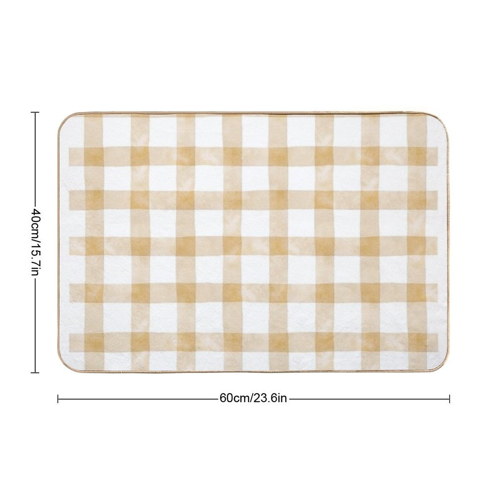 Checkered Pattern Design – Retro Aesthetic Print, Classic Grid Style, Trendy Minimalist Art for All Products  Rapid-Drying Bath Mat