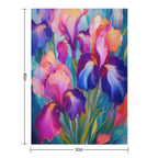 Iris Celebration Quick-dry Throw Blanket