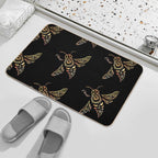 The Golden Bee Flies  Multi-Purpose Bath Mat